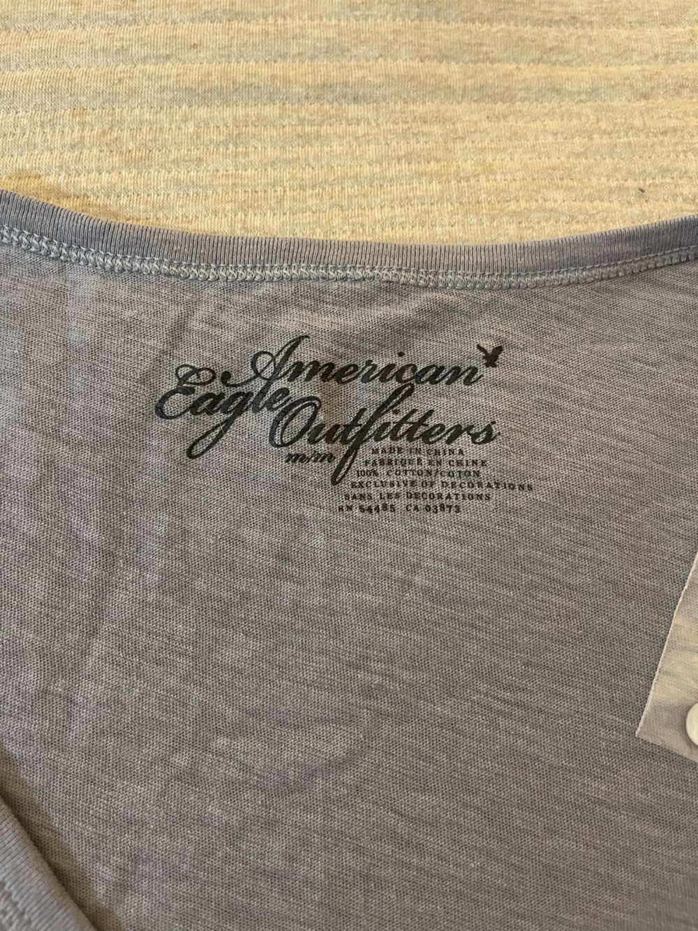 NWT American Eagle Outfitters henley top grey medium - Picture 7 of 7